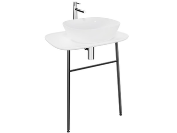 PLURAL LOW - Low ceramic console sink by VitrA Bathrooms - view 2